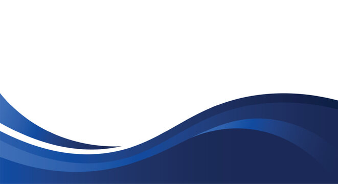 abstract modern smooth gradient blue wavy business style template banner for presentation  background