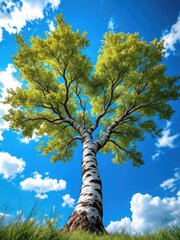 Fototapeta premium Birch tree view