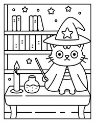 Halloween Coloring Page – Fun, Spooky, and Easy Designs for Kids and Adults | Ghosts, Pumpkins, Witches & More | Print