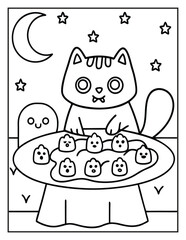 Halloween Coloring Page – Fun, Spooky, and Easy Designs for Kids and Adults | Ghosts, Pumpkins, Witches & More | Print
