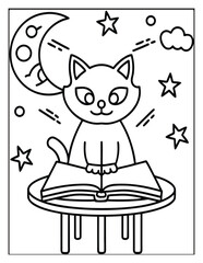 Halloween Coloring Page – Fun, Spooky, and Easy Designs for Kids and Adults | Ghosts, Pumpkins, Witches & More | Print