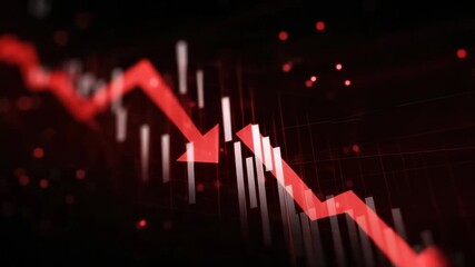 Market trends decline sharply as financial data shows downturn in global economy and stock performance throughout the month of October 2023 - Powered by Adobe