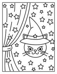 Halloween Coloring Page – Fun, Spooky, and Easy Designs for Kids and Adults | Ghosts, Pumpkins, Witches & More | Print