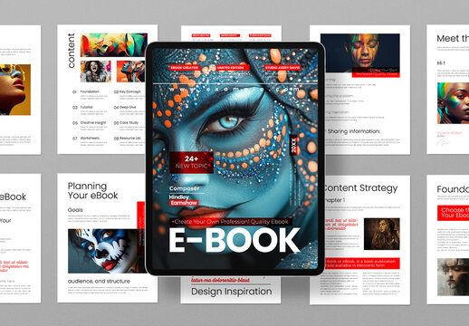 Artistic E Book Layout Template