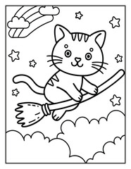 Halloween Coloring Page – Fun, Spooky, and Easy Designs for Kids and Adults | Ghosts, Pumpkins, Witches & More | Print
