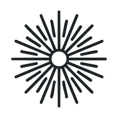 Obraz premium Sunburst design for modern branding and creative projects