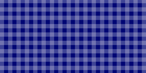 Blue gingham or  pattern. Fall or Thanksgiving textile pattern for tablecloths, picnic blankets, basket napkins, shirts, or handkerchiefs. Cotton, linen, or flannel design. Flat vector illustration.