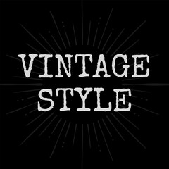 Obraz premium Vector text illustration for Vintage Style.