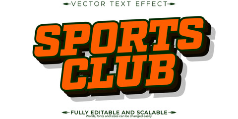 Team sport text effect, editable basketball and football text style