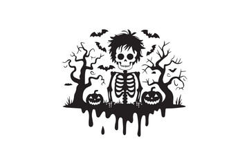 halloween witch illustration vector