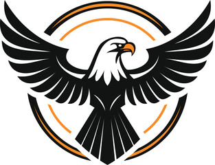 Obraz premium Modern Eagle Emblem Design