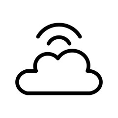 cloud computing line icon