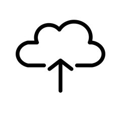cloud upload line icon