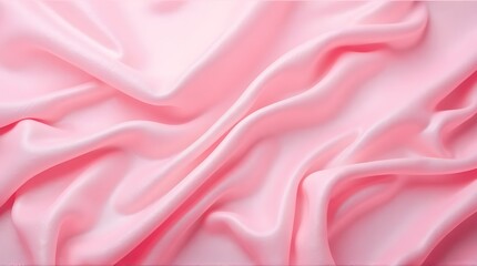 Obraz premium Pink fabric with soft wave.Textured background.