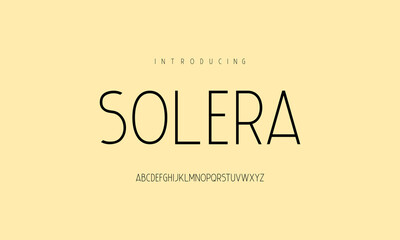 Display sans serif typography font vector. Modern clean regular character set. Creative alphabet simple typeface. Digital letter type style. Logo art banner poster flyer billboard text graphic design