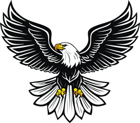 Obraz premium Modern Eagle Emblem Design
