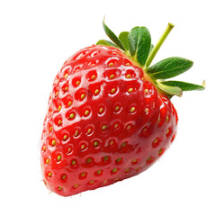 Close-up of a single, vibrant red strawberry (6)