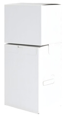 white medicine box isolated on white