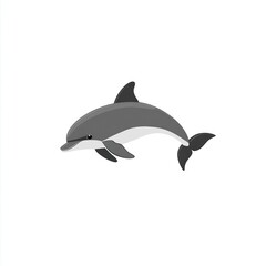 Obraz premium Dolphin illustration animal art.