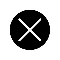 Fototapeta premium close glyph icon