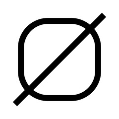 empty set icon on white background