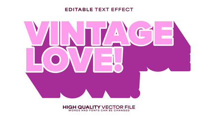 Retro classic text effect, editable text effect and vintage 3d font style bold shadow oldschool poster design