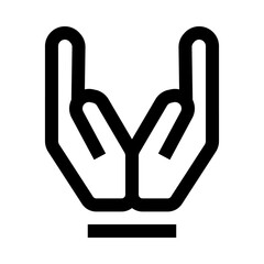 handcuffed hands icon on white background