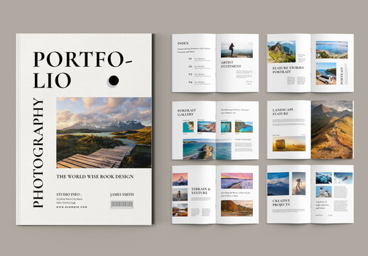 Photography Portfolio Template Layout