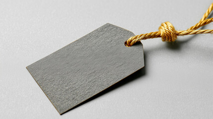 Blank Paper Tag on light background