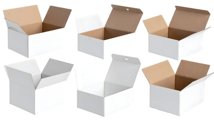 set of cardboard boxes