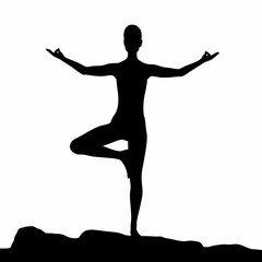 Serene Yoga Silhouette – Harmony and Balance Lifestyle