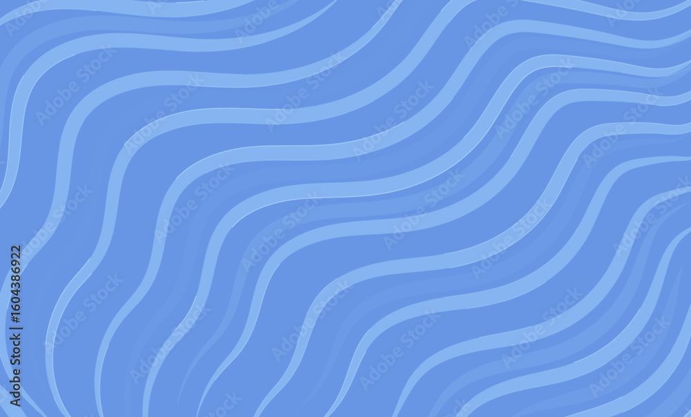 Poster abstract blue wave pattern with seamless ocean-inspired design and flowing curved lines