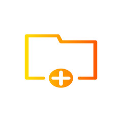 Obraz premium folder gradient icon