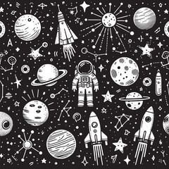seamless pattern with space for text