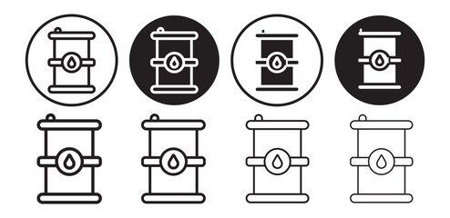 Barrel icon vector set. Wine illustration sign collection. Wine barrel symbol or logo.Fuel barrel icon Flat fill set collection