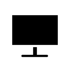 desktop computer glyph icon