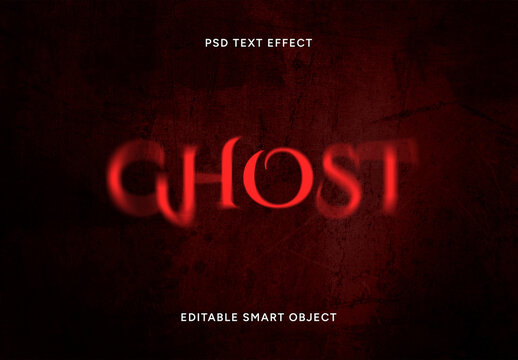 Blurry Ghost Text Effect