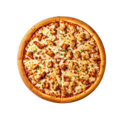  Transparent PNG available Buffalo chicken pizza isolated on transparent background