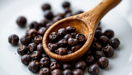 Fototapeta premium analyze the role of essential oils from black pepper in antimicrobial applications in the food industry.