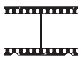 Empty Film Strip silhouette vector  icon