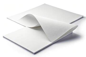 Square paper mockup for branding and stationery design presentation