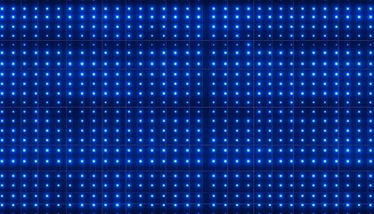 Blue LED wall display
