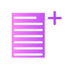 new file gradient icon
