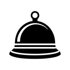 service bell icon flat vector illustration