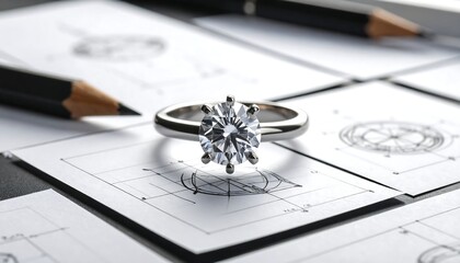 Diamond ring design sketches (1)