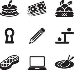 Fototapeta premium Abstract geometric shapes in a vibrant color palette silhouette