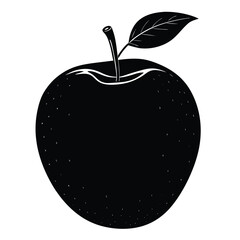 Nutritionist element isolated apple on white background