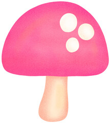 mushroom with white dots cute