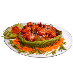 grilled chicken breast with vegetables