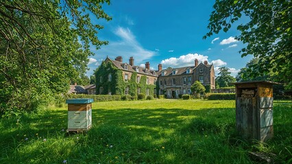 Traditional Beehive at a Heritage Site in the UK